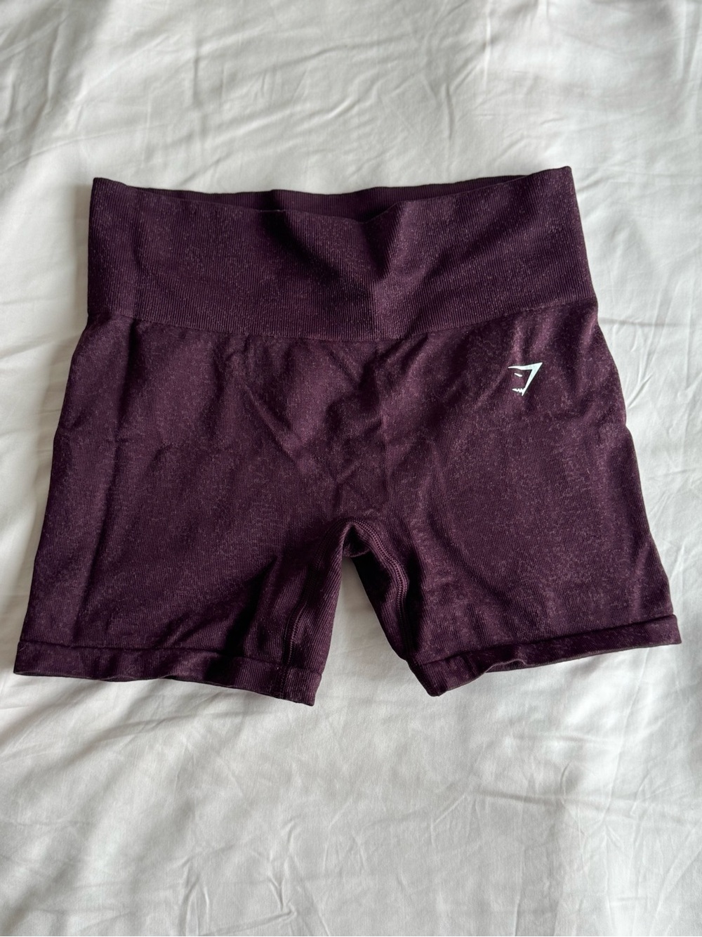 Gymshark High-Waist Bike Shorts in Plum